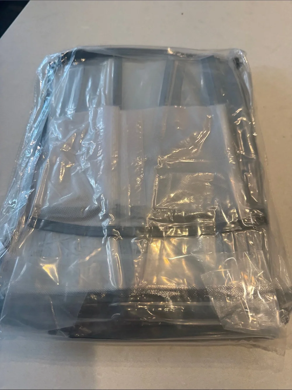 Clear Garment Bags for Hanging Clothes - 4 Pack (Black Trim)